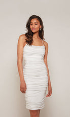 UNK-70039. Short, Cowl Neck, Straight, Strappy Back image 2