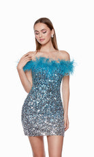 UNK-4647. Short, Off The Shoulder, Straight image 3