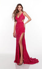 UNK-61339. Long, V Neck, Straight, Strappy Back image 10
