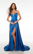 UNK-61603. Long, Spaghetti Strap Neckline, Straight/Fitted Silhouette image 0