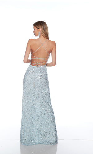 UNK-88000. Long, Scooped Neckline, Straight image 4