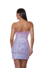UNK-4767. Short, Strapless, Straight, Closed Back image 3