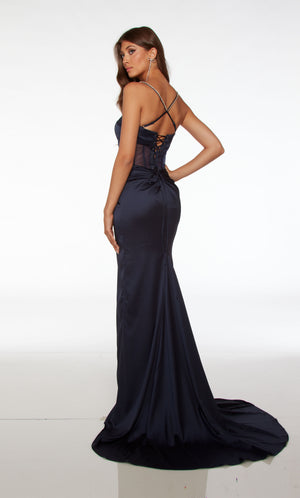 UNK-61486. Long, Plunging Neckline, Straight image 7