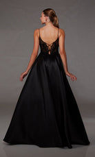 UNK-1828. Long, Plunging Neckline, Ballgown image 1