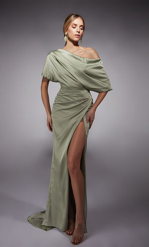 UNK-27748. Long, One Shoulder, Straight, Closed Back image 0