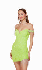 UNK-4757. Short, Off The Shoulder, Straight image 2