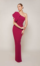 UNK-27644. Long, One Shoulder, Straight, Closed Back image 1