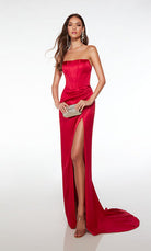 UNK-61489. Long, Strapless Neckline, Straight image 3