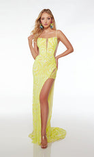UNK-61552. Long, Plunging Neckline, Straight image 0