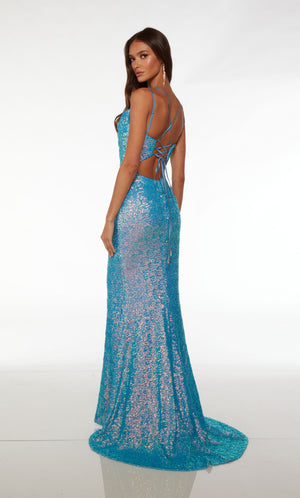 UNK-61626. Long, Cowl Neckline, Fit N Flare image 1