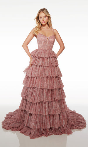 UNK-61526. Long, Scooped Neckline, Ballgown image 2