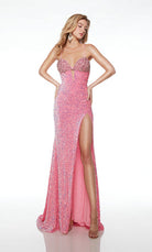 UNK-61666. Long, Sweetheart Neckline, Straight image 2