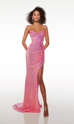 UNK-61518. Long, Sweetheart Neckline, Straight image 2