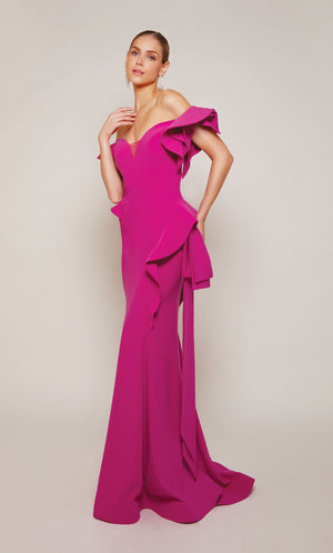 UNK-27643. Long, Off The Shoulder, Straight image 5