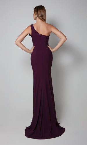 UNK-27575. Long, One Shoulder, Straight, Closed Back image 1