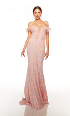 UNK-61373. Long, Off The Shoulder, Fit N Flare image 8