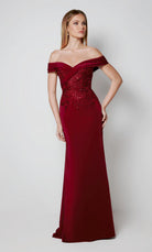 UNK-27571. Long, Off The Shoulder, Fit N Flare image 0