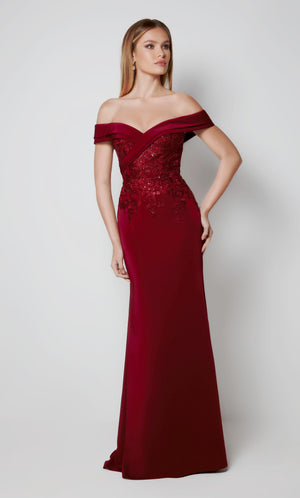 UNK-27571. Long, Off The Shoulder, Fit N Flare image 0