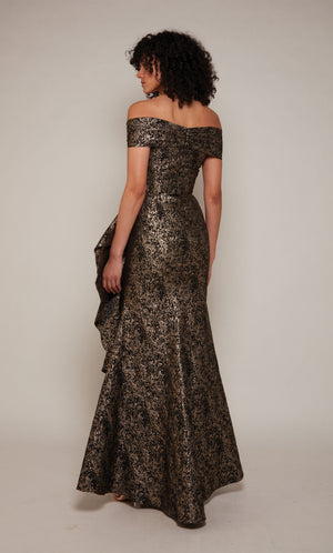 UNK-27667. Long, Off The Shoulder, Fit N Flare image 1