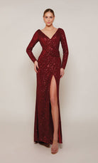 UNK-27688. Long, V-neck, Straight, V Shaped Back image 0