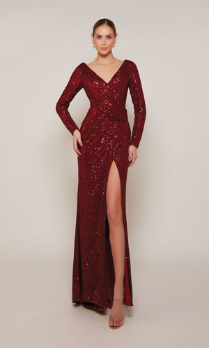 UNK-27688. Long, V-neck, Straight, V Shaped Back image 0
