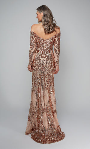 UNK-27544. Long Sexy Dresses, Off The Shoulder, Fit N Flare image 10