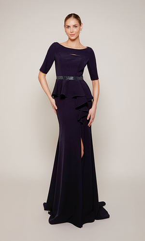 UNK-27679. Long, Scoop Neck, Straight, Closed Back image 3