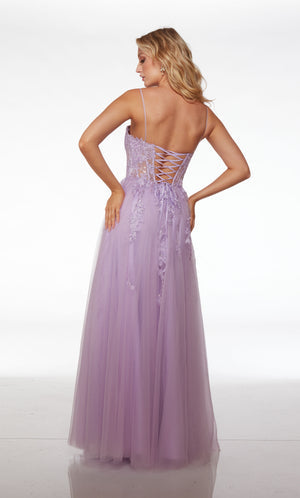 UNK-61541. Long, Scooped Neckline, A-line, Strappy Back image 4