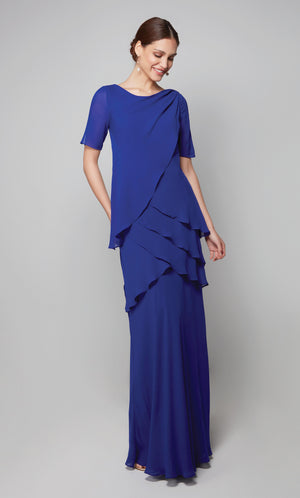 UNK-27593. Long, Scoop Neck, Straight, Closed Back image 2
