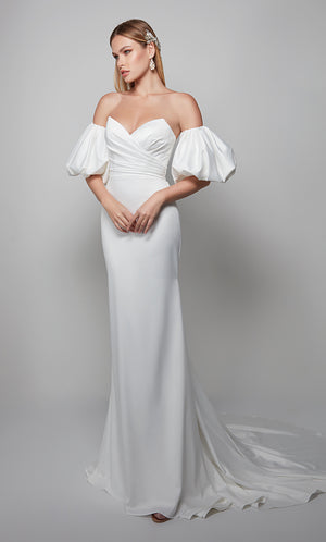 UNK-7056. Long, Strapless, Straight, Lace-up Back image 0
