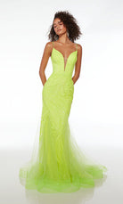 UNK-61554. Long, Plunging Neckline, Mermaid image 2