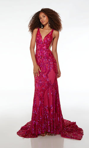 UNK-61651. Long, Plunging Neckline, Mermaid image 2