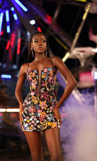 UNK-4880. Short, Plunging Neckline, Straight image 7