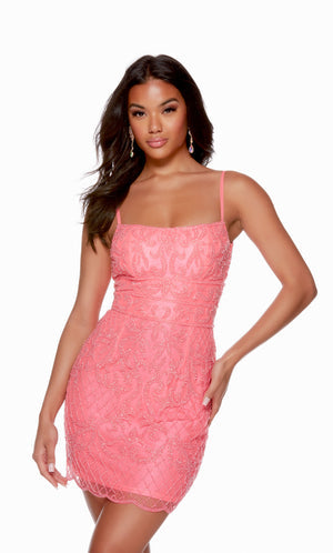 UNK-4660. Short, Square Neckline, Straight image 2