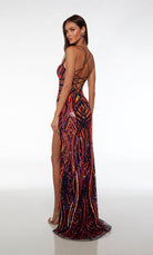 UNK-61693. Long, Plunging Neckline, Straight image 1
