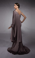 UNK-27722. Long, Scoop Neck, Straight, Closed Back image 3