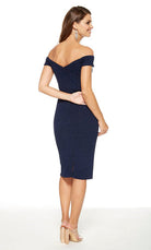 UNK-27343. Short Off The Shoulder Cocktail Dress, Off The Shoulder, Straight image 1