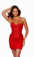 UNK-4620. Short, Sweetheart Neckline, Straight image 4