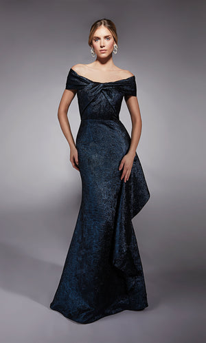 UNK-27774. Long, Off The Shoulder, Fit N Flare image 0