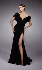 UNK-27714. Long, Off The Shoulder, Fit N Flare image 2