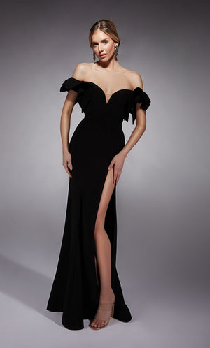 UNK-27713. Long, Off The Shoulder, Fit N Flare image 0