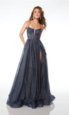 UNK-61600. Long, Plunging Neckline, A-line image 5