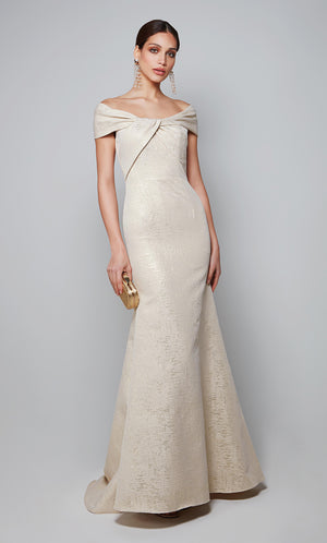 UNK-27613. Long, Off The Shoulder, Fit N Flare image 5