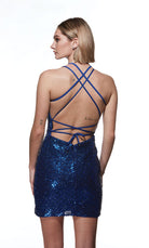 UNK-4810. Short, Plunging Neckline, Straight image 7
