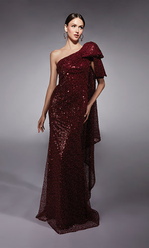 UNK-27771. Long, One Shoulder, Straight, Closed Back image 2
