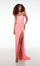 UNK-61512. Long, Strapless, Straight, Closed Back image 2