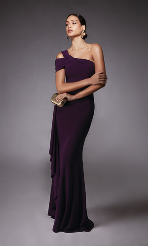 UNK-27705. Long, One Shoulder, Straight, Closed Back image 2