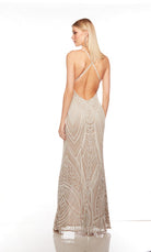 UNK-88008. Long, V Neckline, Straight, Open Back image 1