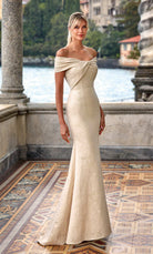 UNK-27613. Long, Off The Shoulder, Fit N Flare image 0