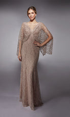 UNK-27724. Long, V-neck, Straight, Closed Back image 0